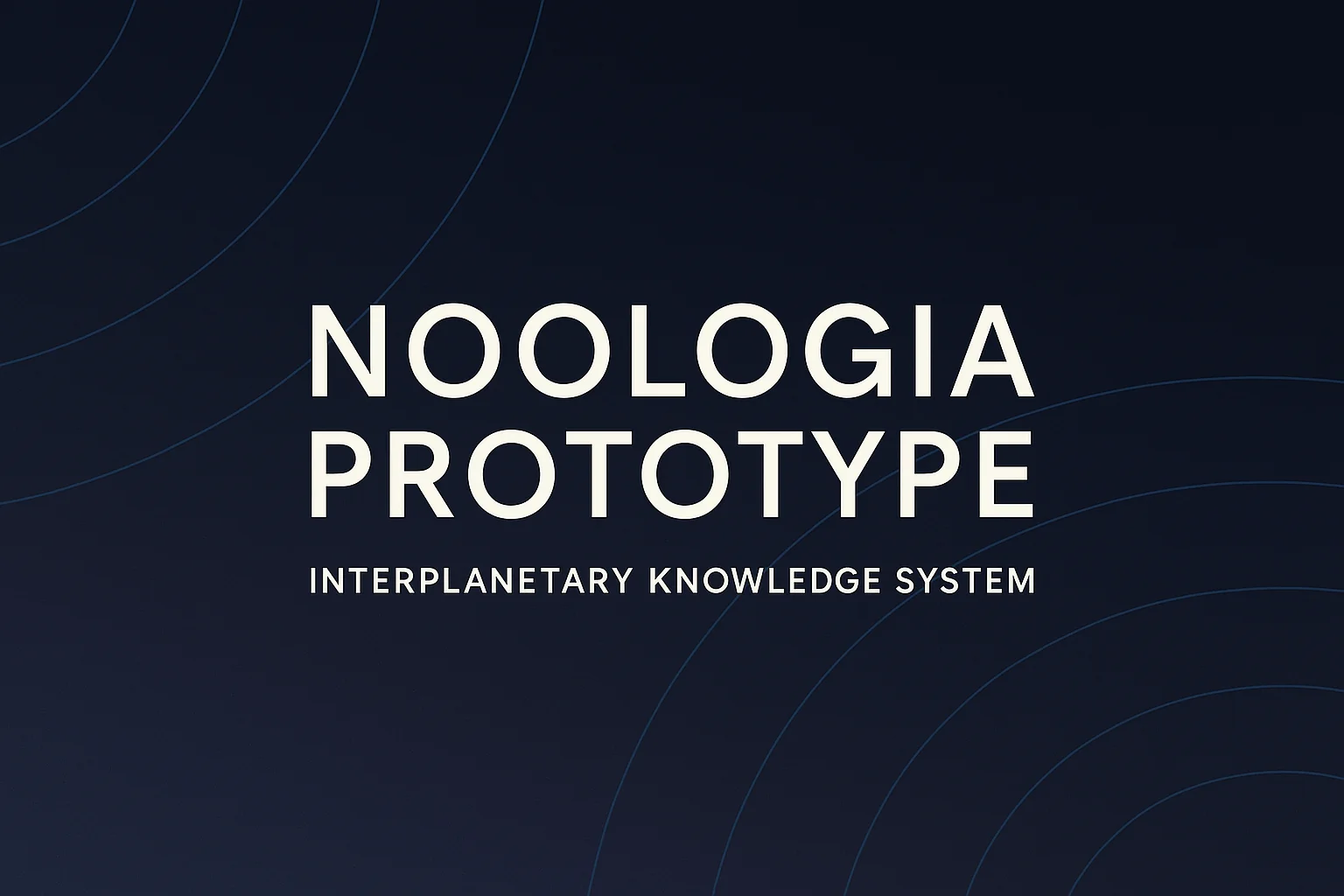 Presentation of the Noologia Prototype